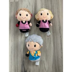 Hallmark Itty Bittys Golden Girls Bowling Team Dorothy Rose Plush Set of 3
